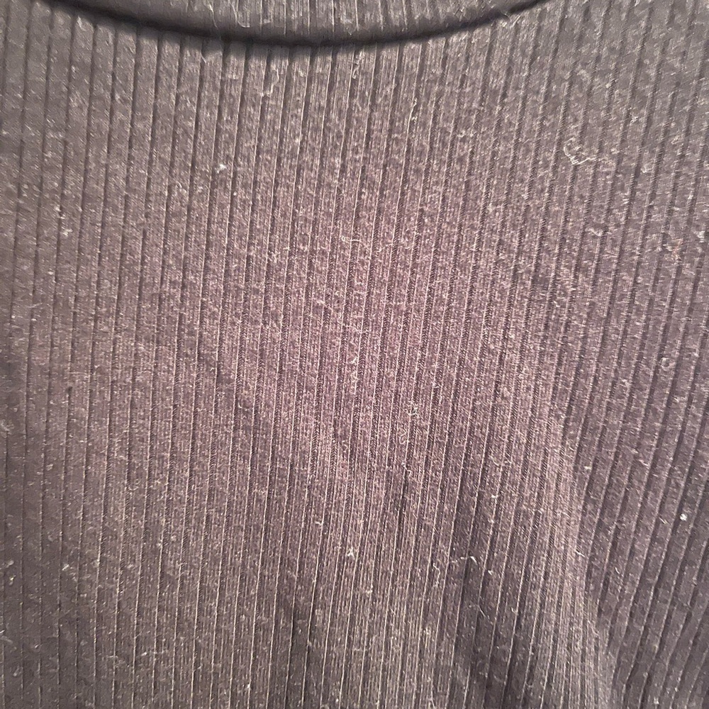 Garage Black Ribbed Crop Top - Picture 2 of 4